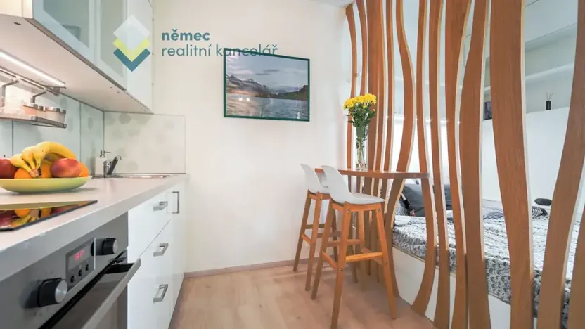 Pronájem bytu 1+kk, Praha - Braník, Na výspě, 31 m2