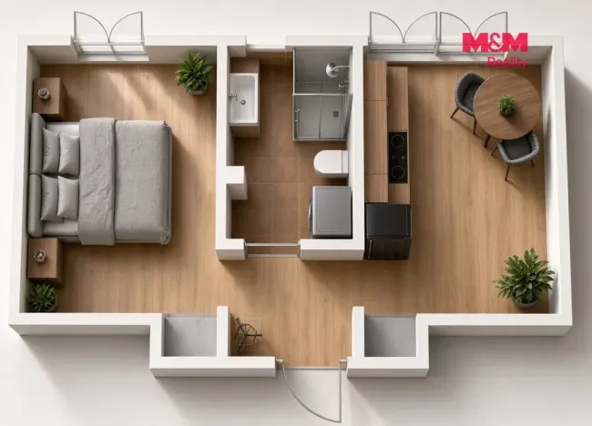 Prodej bytu 2+kk, Chotěvice, 46 m2