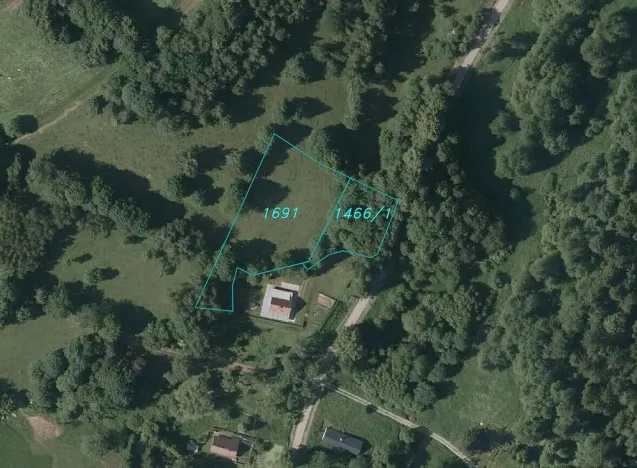 Prodej pozemku, Benešov nad Černou - Kuří, 3849 m2