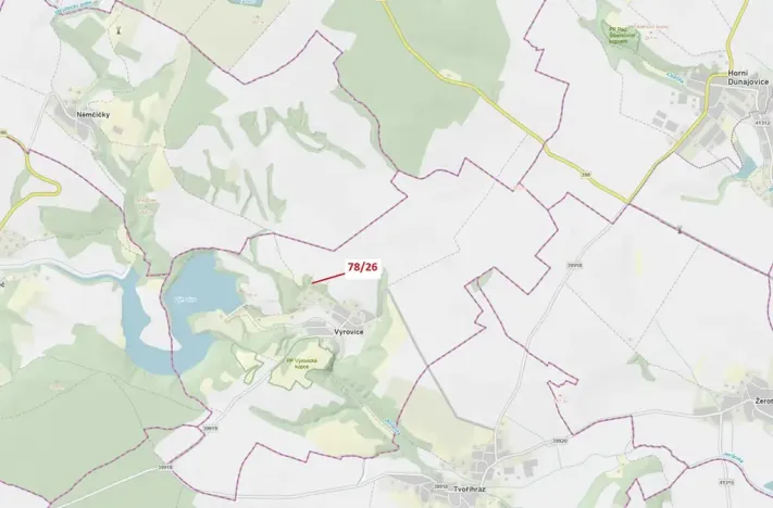 Dražba lesa, Výrovice, 12 m2