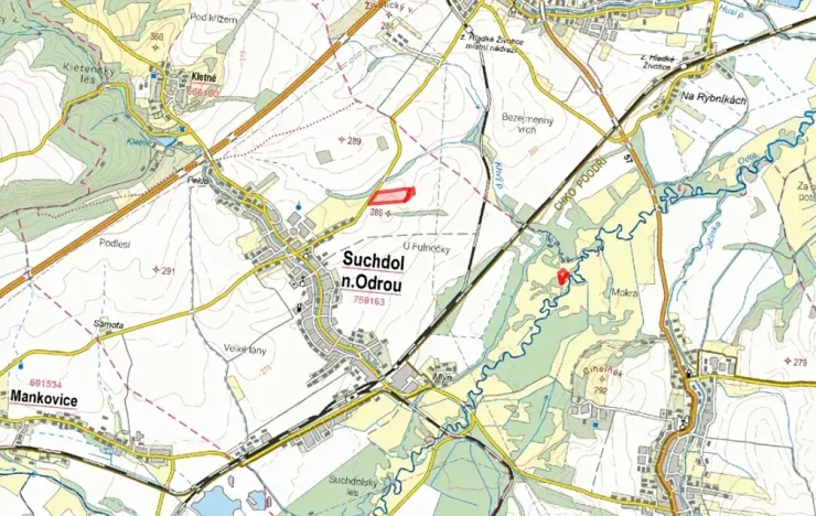 Prodej pole, Suchdol nad Odrou, 15412 m2