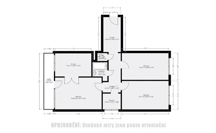 Prodej bytu 3+1, Pardubice, Bělehradská, 76 m2