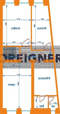 Pronájem bytu 2+1, Olomouc, Blažejské náměstí, 65 m2