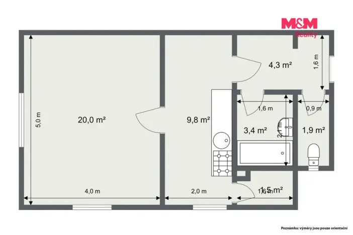 Prodej bytu 1+1, Nejdek, sídliště 9. května, 40 m2
