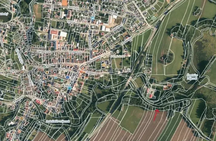 Prodej lesa, Strmilov, 729 m2