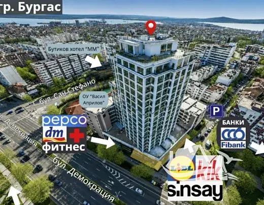 Prodej bytu 4+kk, Burgas, Bulharsko, 183 m2