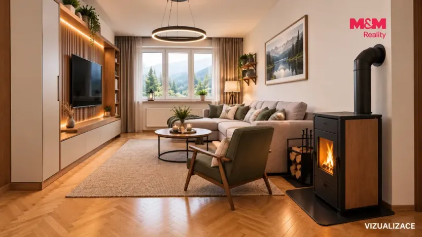 Prodej bytu 2+1, Nová Pec - Nové Chalupy, 52 m2