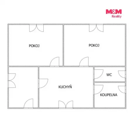 Pronájem bytu 2+1, Ústí nad Labem - Ústí nad Labem-centrum, Stará, 55 m2