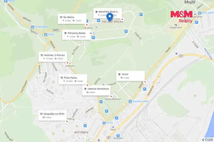 Pronájem bytu 1+1, Ústí nad Labem, Peškova, 38 m2