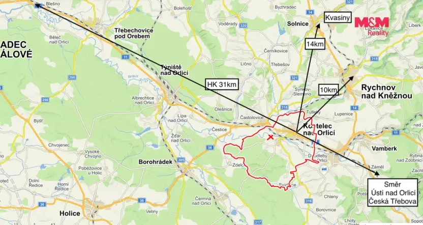 Pronájem bytu 2+kk, Kostelec nad Orlicí, Pelclova, 65 m2