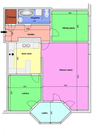 Prodej bytu 3+kk, Písek - Budějovické Předměstí, Nádražní, 80 m2