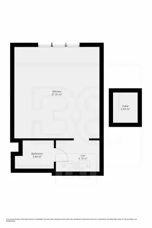 Pronájem bytu 1+kk, Brno, Hrázka, 39 m2