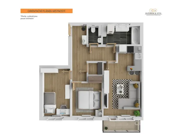 Pronájem bytu 3+kk, Praha - Hostivař, 70 m2