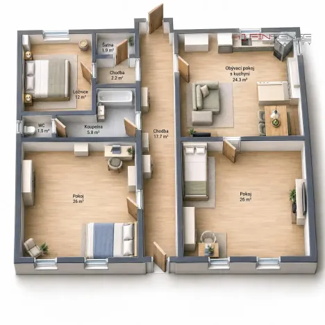 Prodej rodinného domu, Zlonice, Husova, 175 m2