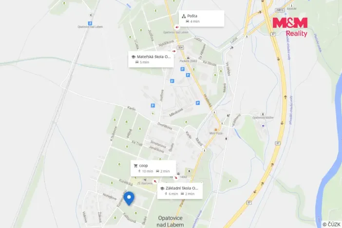 Prodej bytu 2+1, Opatovice nad Labem, Růžová, 57 m2