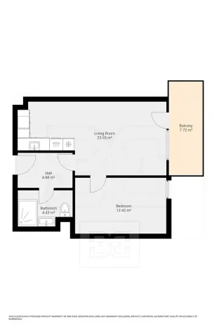 Pronájem bytu 2+kk, České Budějovice, Generála Klapálka, 55 m2