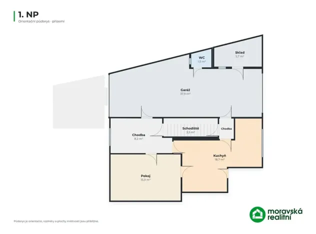 Prodej rodinného domu, Neslovice, Zahrádky, 192 m2