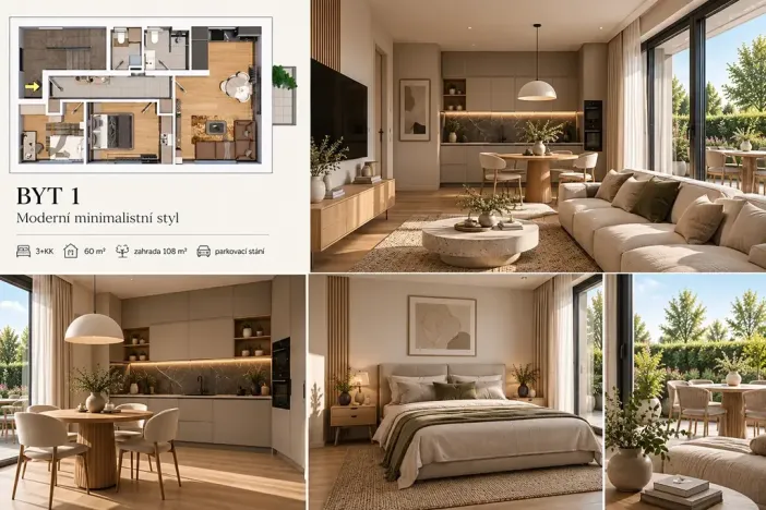 Prodej bytu 3+kk, Praha - Košíře, Nad zámečkem, 60 m2