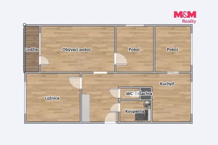 Prodej bytu 4+1, Havlíčkův Brod, Beckovského, 75 m2