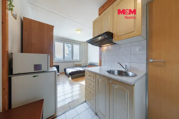 Prodej bytu 1+kk, Karlovy Vary - Stará Role, Fibichova, 18 m2