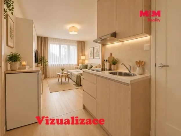 Prodej bytu 1+kk, Karlovy Vary - Stará Role, Fibichova, 18 m2