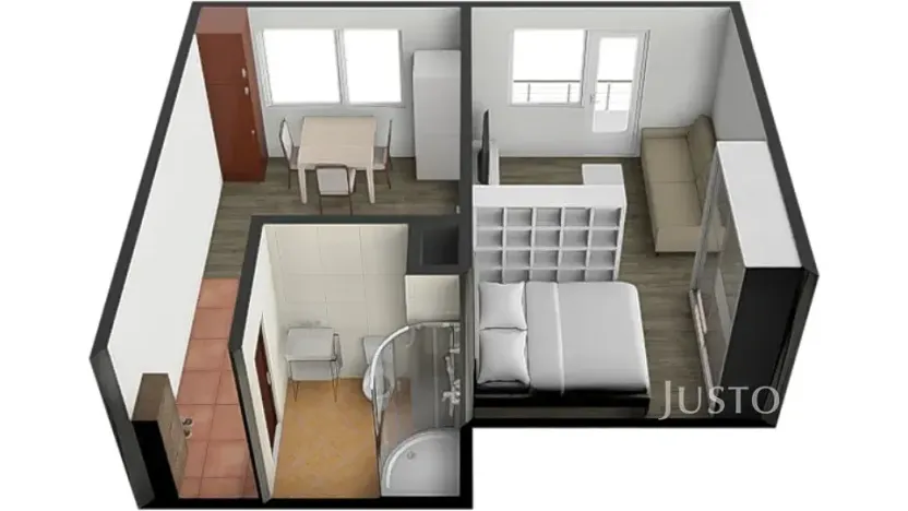 Pronájem bytu 1+1, Písek, třída Přátelství, 38 m2