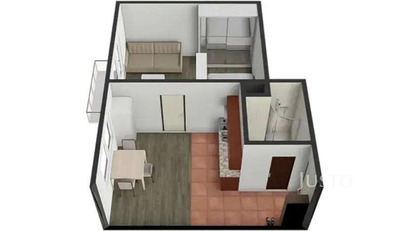 Pronájem bytu 1+1, Písek, třída Přátelství, 38 m2