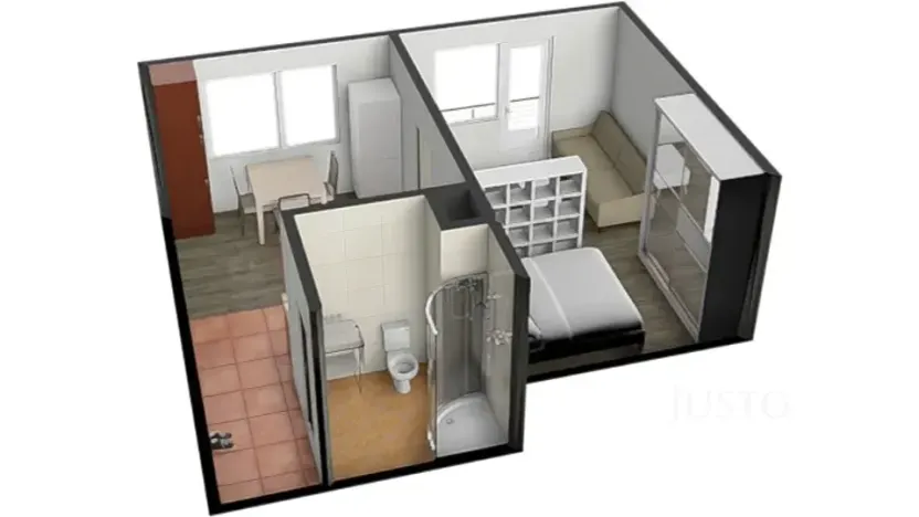 Pronájem bytu 1+1, Písek, třída Přátelství, 38 m2