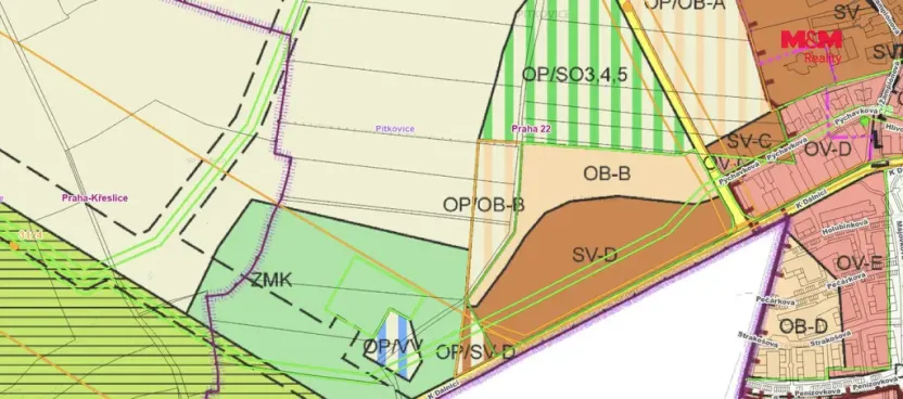 Prodej pole, Praha - Pitkovice, 12269 m2