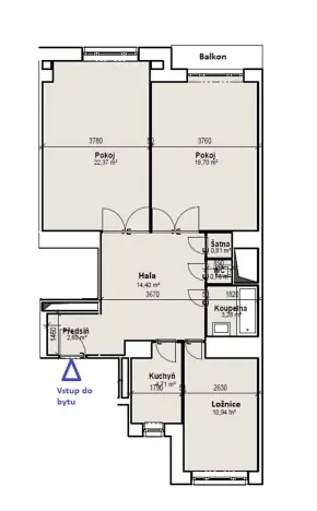 Prodej bytu 3+1, Praha, Lucemburská, 82 m2