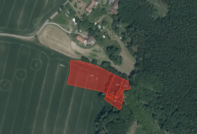 Prodej pole, Bystřice, 7748 m2