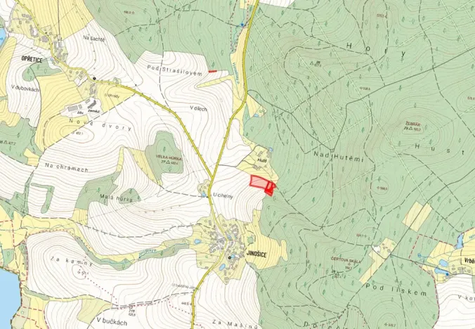Prodej pole, Bystřice, 7748 m2