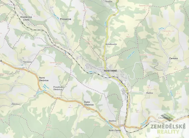 Prodej pozemku pro bydlení, Hostinné, 3137 m2