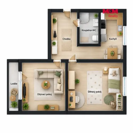 Prodej bytu 2+1, Náchod, Borská, 57 m2