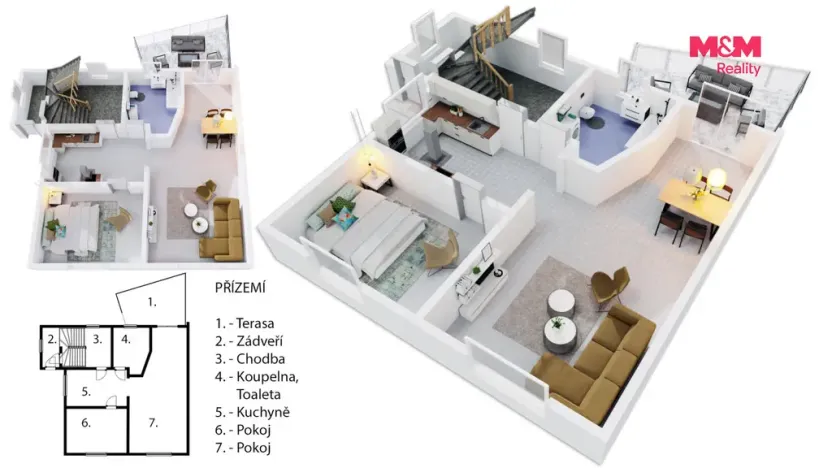 Pronájem rodinného domu, Praha - Chodov, Vycpálkova, 160 m2