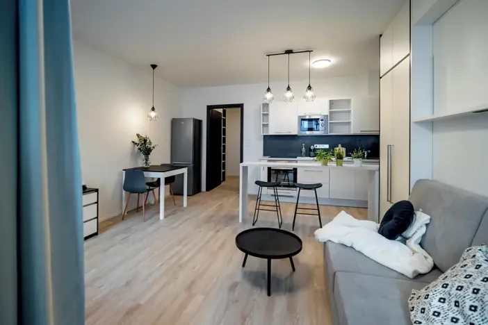 Pronájem bytu 1+kk, Praha - Hlubočepy, Vítové, 43 m2