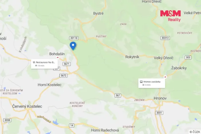 Prodej lesa, Červený Kostelec - Bohdašín, 15881 m2