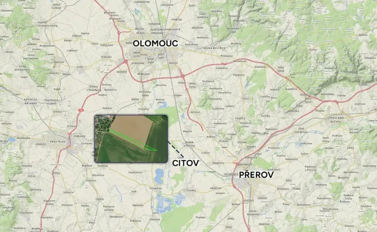 Prodej komerčního pozemku, Citov, 1127 m2