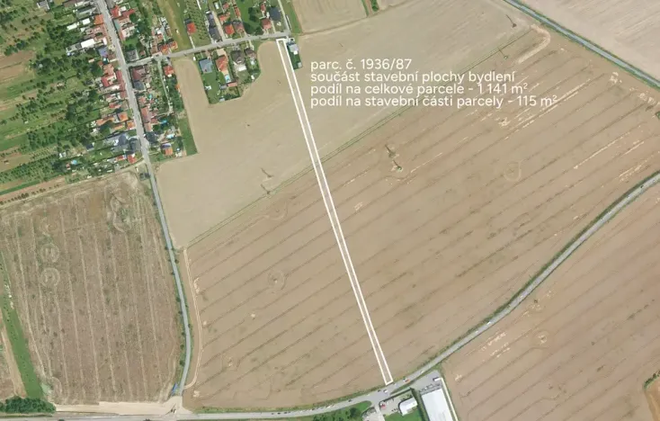 Prodej podílu pozemku pro bydlení, Kněžpole, 1916 m2