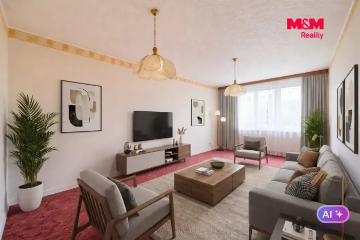 Prodej bytu 2+1, Chodov, Tyršova, 62 m2