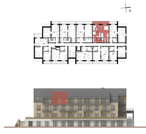 Prodej bytu 2+kk, Benecko, 55 m2