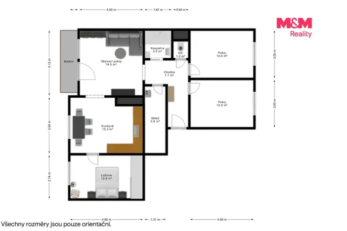 Pronájem bytu 4+1, Domažlice - Hořejší Předměstí, Petrovická, 89 m2
