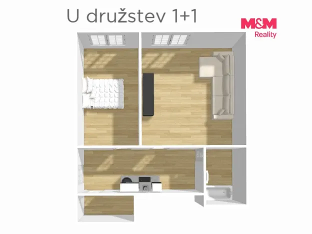 Prodej bytu 1+1, Praha - Nusle, U družstev, 58 m2