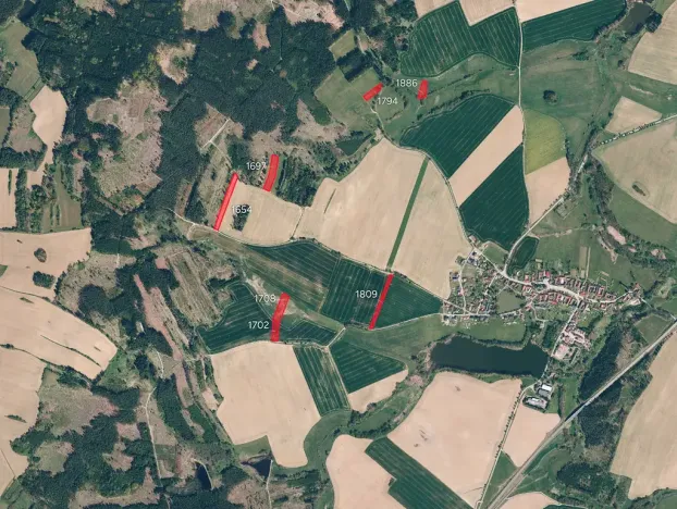Prodej pole, Ústrašín, 28210 m2