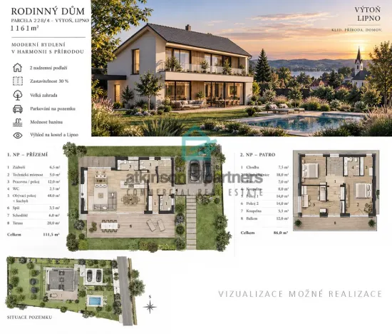 Prodej pozemku, Přední Výtoň, 1161 m2