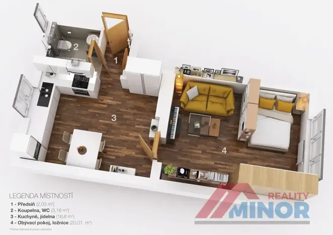 Prodej bytu 1+1, Buštěhrad, Sladkovského, 42 m2