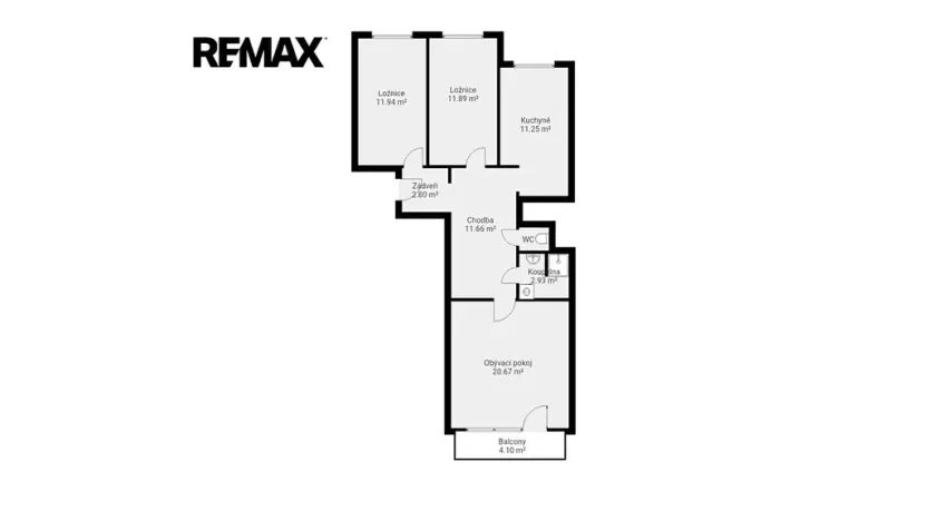 Prodej bytu 3+1, Praha - Modřany, Platónova, 73 m2