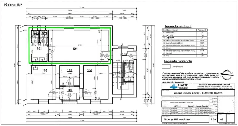 Pronájem kanceláře, Opava, Na Rybníčku, 32 m2