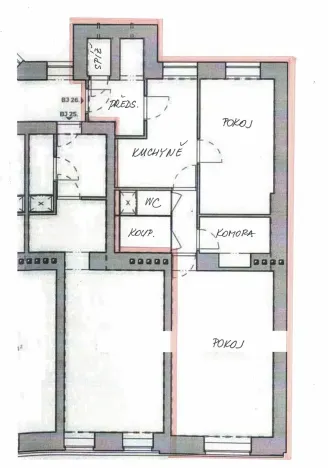 Pronájem bytu 2+1, Brno, Antonínská, 64 m2