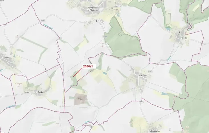 Dražba lesa, Pavlovice u Přerova, 168 m2